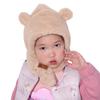 Soft Warm One-Piece Hat Scarf Winter Ear Protection Hats Lovely Baby Bear Plush Hat  Kids