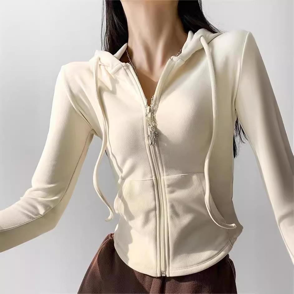 Maillard Women's Long-Sleeve Slim Hooded Jacket - Trendy Autumn/Winter Sportswear