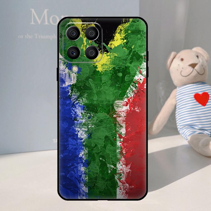 South Africa Flag For Samsung Galaxy M12 M32 M52 M31 M55 M15 M11 M21 M13 M33 M35 M53 M14 M34 M54 M06 M16 Case
