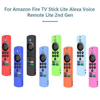 Silicone TV Remote Control Case for Amazon ALEXA Voice Fire TV Stick Lite 2rd Generation Shockproof Anti-Slip Protector Cover