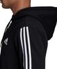 Adidas MUSTHAVES Sweatshirt Training Größe Größe Herren 3-Streifen Full-Zip (Fleece-Futter) Tragen, FSD66, Schwarz/Weiß (DT9896), J/L (Japan L)