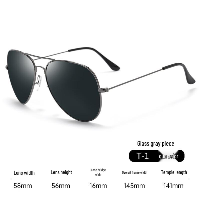 Męskie spolaryzowane okulary przeciwsłoneczne typu aviator Tanbeiman