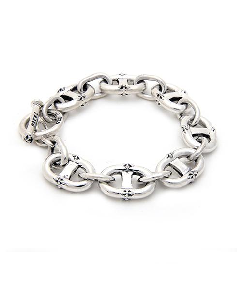 Royal Piece (Free Initial Engraving Event) Ellipse Silver Bracelets