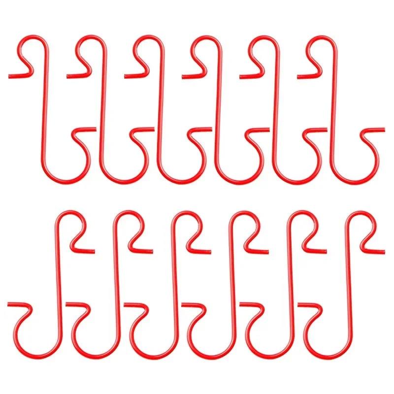 100Pcs Christmas Ornament Metal S-Shaped Hooks Holders Tree Ball Pendant Hanging Decoration for Home Navidad New Year 7