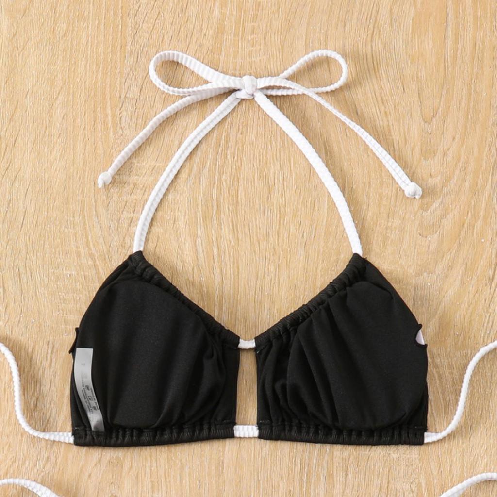 Women's All-Over Print Sexy Halter Tie Triangle Bikini Swimsuit