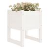 822110 vidaXL Jardinières 2 pcs Blanc 40x40x52,5 cm Bois massif de pin