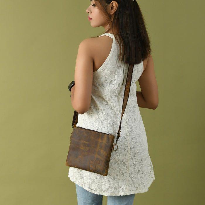 leather  Crossbody Sling Bag