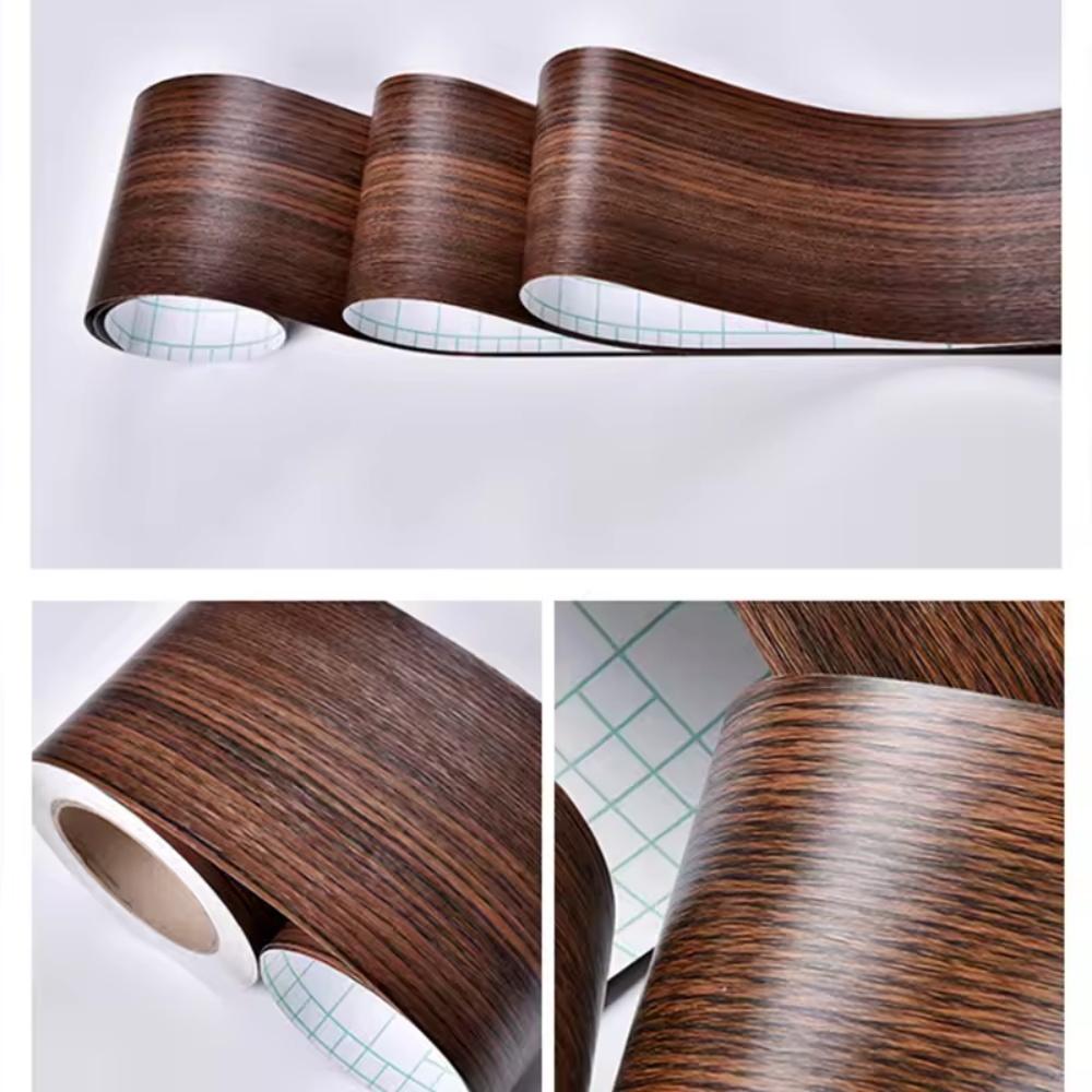 1pc 5mX20cm Self-adhesive Wall Trim Line Skirting Border Waterproof Baseboard Wallpaper Sticker for Living Room Home Decoration