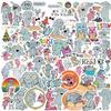 50 Cartoon Piglet Elephant Graffiti Stickers Decorate Guitar Notebook Suitcase DIY Waterproof Stickers