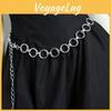 Modern Metal Waist Chain With Geometric Circles For Stylish Women Spring