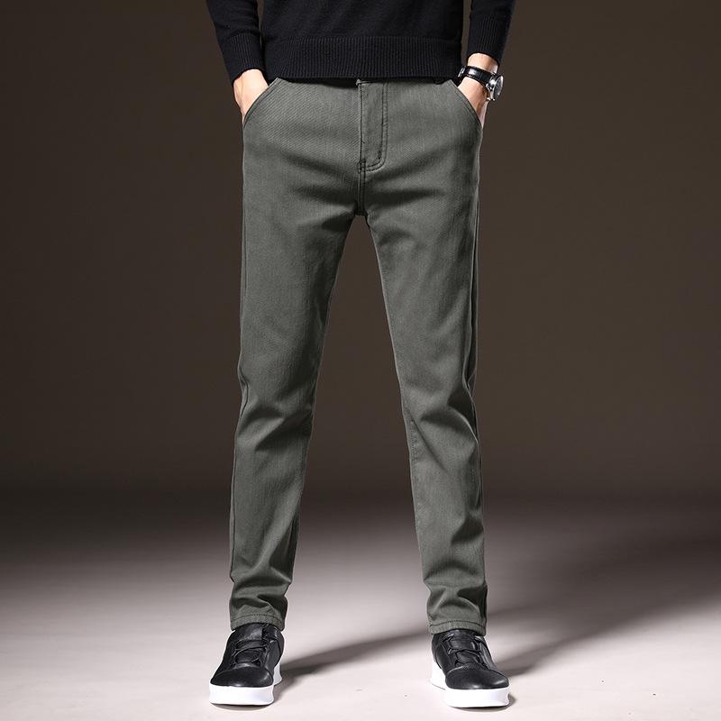 

Мужские облегающие повседневные брюки с бархатной подкладкой в деловом стиле — стильные, удобные и высококачественные брюки 31 for 130 lbs