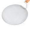 Roamtic Fashion Kitchen Cake Shovel Handle Steel Baking Pizza Tool Stainless Round Wooden