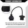 6pinový adaptérový kabel OBD1 na OBD2 pro Chrysler Jeep Dodge Diagnostický opravný nástroj