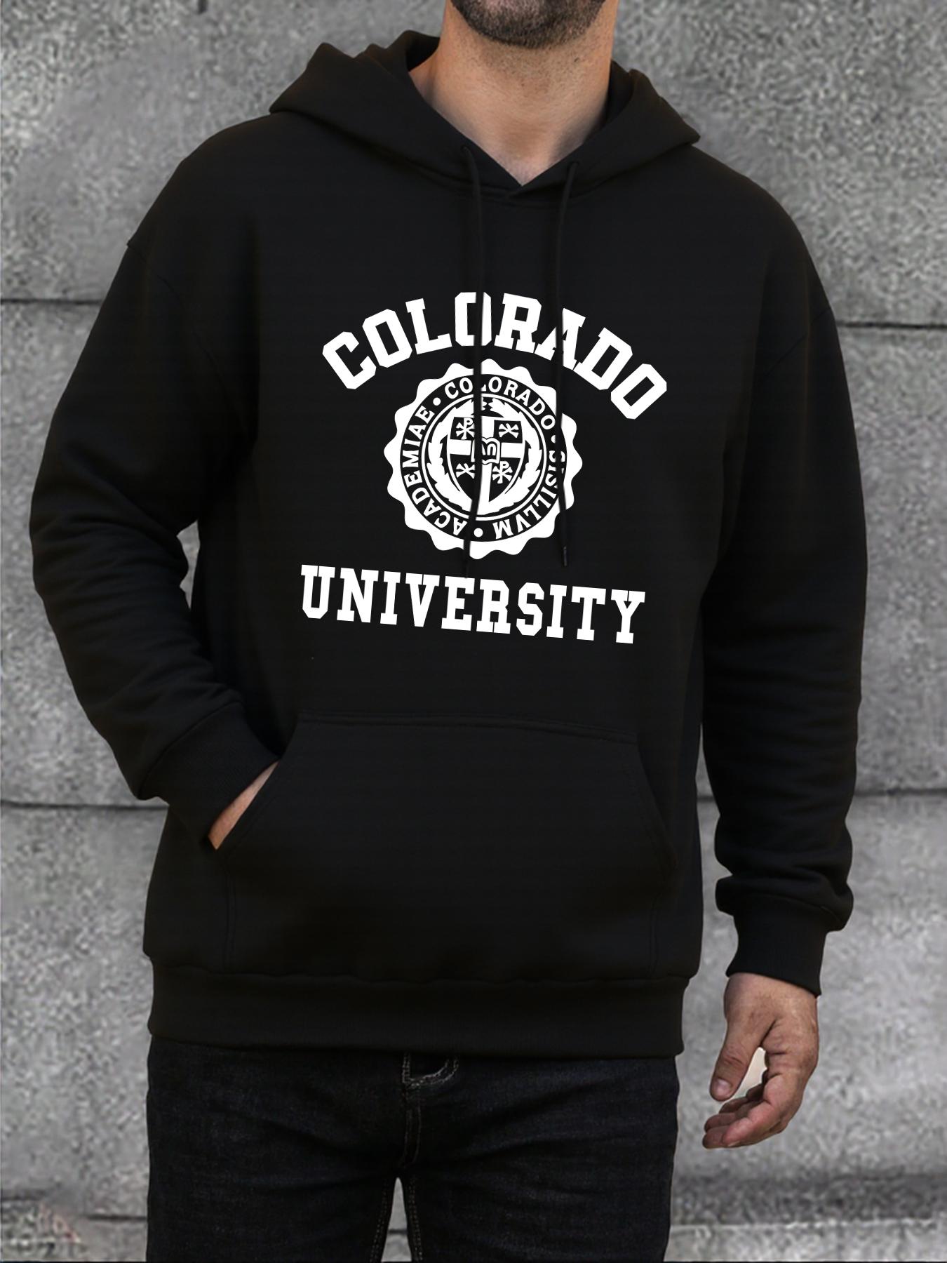 

colorado University Prints Man Hoody Fashion Loose Sweatshirt Street High Quality Hoodie Oversize Fleece Autumn Top Men s 2XL