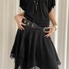 Unique Charm Wide Waist Sash PU Leather Waist Belt with Irregular Studs Feature Adjustable Waistband for Women