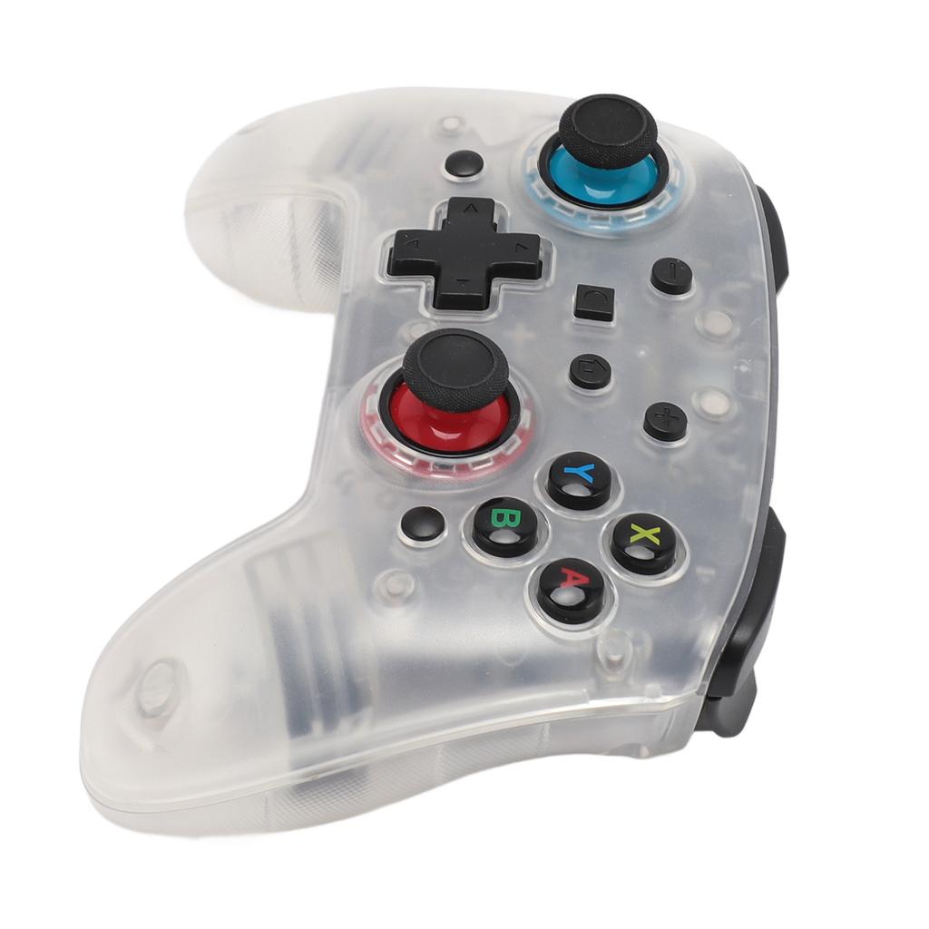 Bezdrátový herní ovladač Transparentní přeplňovaný duální vibrační dálkové ovládání Bluetooth herní