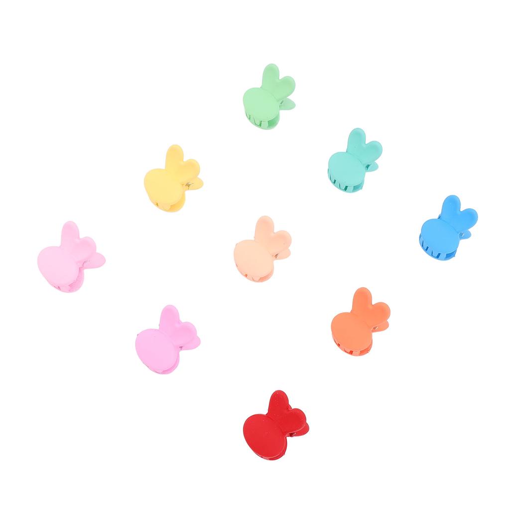 100pcs Cute Mini Bunny Hair Clip Hair Decoration Colorful Strong Hold Cute Rabbit Hair Accessories F