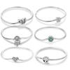 20 Style Original 17CM-20CM 925 Silver Snake Basic Bracelet Heart Moon Star Women DIY CZ Jewelry Fit Beads Charm