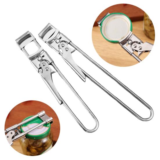 2 Buc. Deschizător de Capac de Borcan Ajustabil Oțel Inoxidabil Deschizător de Conserve Multifuncțional Prindere pentru Capac de Sticlă Borcan pentru Artrită Mâini Slabe Accesorii de Bucătărie Manuale
