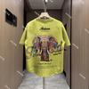 New Short-sleeved Men's Painted Trendy Elephant Print Casual Fashion Versatile T-shirt