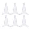 6pcs Trading Card Display Stand Sports Cards Rack Baseball Card Holder Trading Card Shelf Clear Mini Easel Stand for Baseball Trading Cards