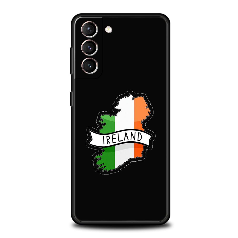 Ireland Flag Phone Case For Samsung Galaxy S25 Edge S24 S23 S22 Ultra S20 S21 FE 5G S10 S9 Plus S10E Soft Cover