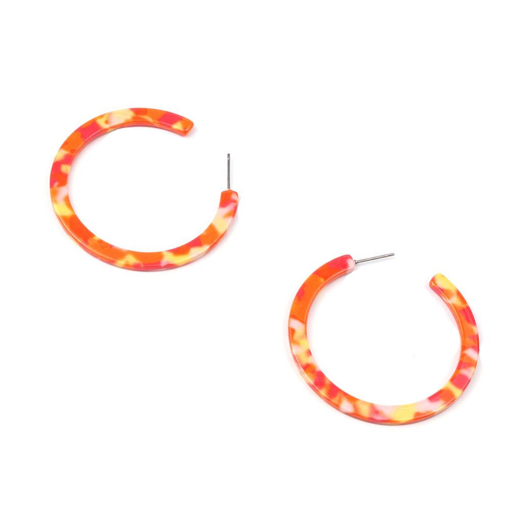 Drop Earrings Smooth Circle Popular Accessories Acrylic Statement Earring Anniversary Gift Daily Wear Ear Hook Summer Beach Use