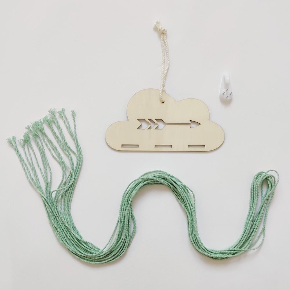 INS Nordic Holz Wolke Baby Haar Clips Halter Prinzessin Mädchen Haarnadel Haarband Lagerung Anhänger Schmuck Organizer Wand Ornamente