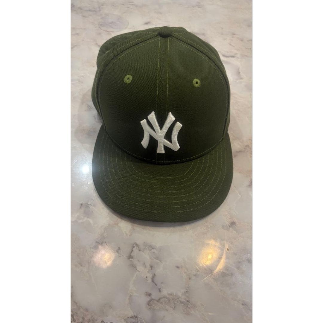Used New Era New York Yankees Cap Olive New Era