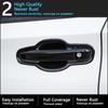 Styling Chrome Gloss Black For Nissan Sentra Sylphy B18    Carbon Fiber Exterior Door Handle Sticker Car Accessories