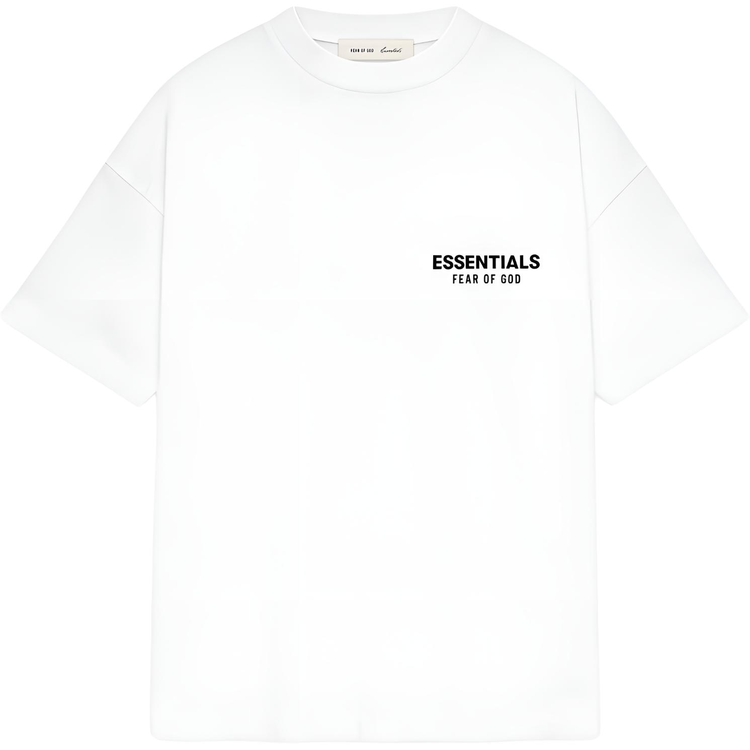 Fear Of God Essentials Men's White Classic Tee Bright Unisex Tops 125As264173f Cm
