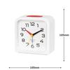 El Commune Table Clock Bauhaus GENE ALARM CLOCK Bayer Alarm SQ White DCL-005
