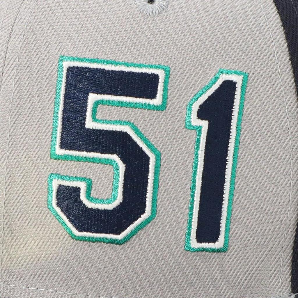 New Era 59FIFTY Ichiro MLB Hall of Fame Induction Commemorative SEA Size 7 MLB25 ICHIRO HOF 59FIFTY SEAMAR JP Cap, Gray/Navy, 3/8,