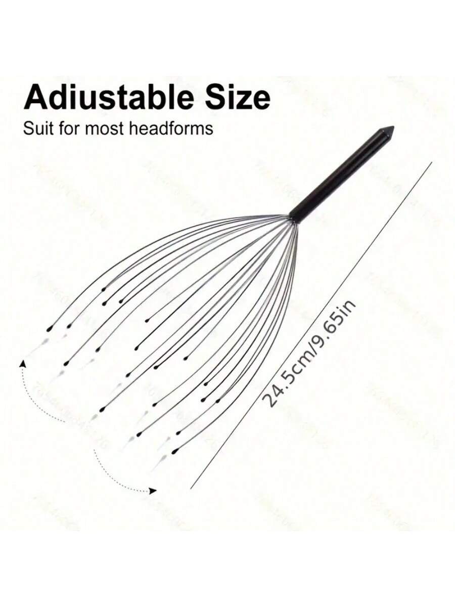 

1pc Ergonomic Head Scratcher With Soft Cushioned Tips, Deep Relaxation, Pressure And Comfort Scalp Treatment