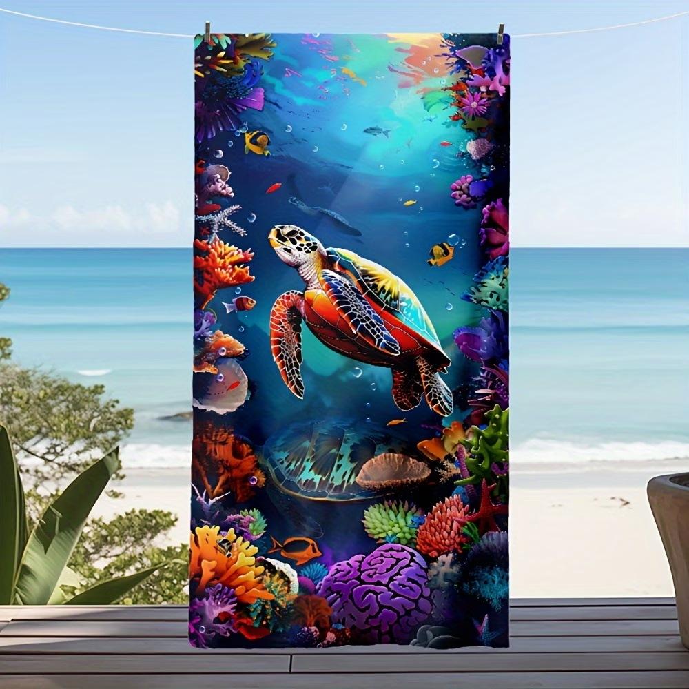 The New Microfiber Turtle Beach Towel Is Popular, And The Water-Absorbing Quick-Drying Bath Towel Does Not Stick To Sand.