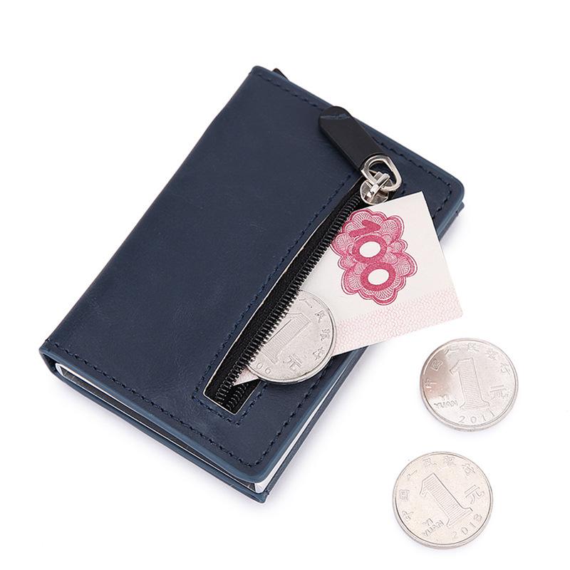 Men's RFID Anti-Theft Multifunctional Short Wallet with Large Capacity and Magnetic Card Holder