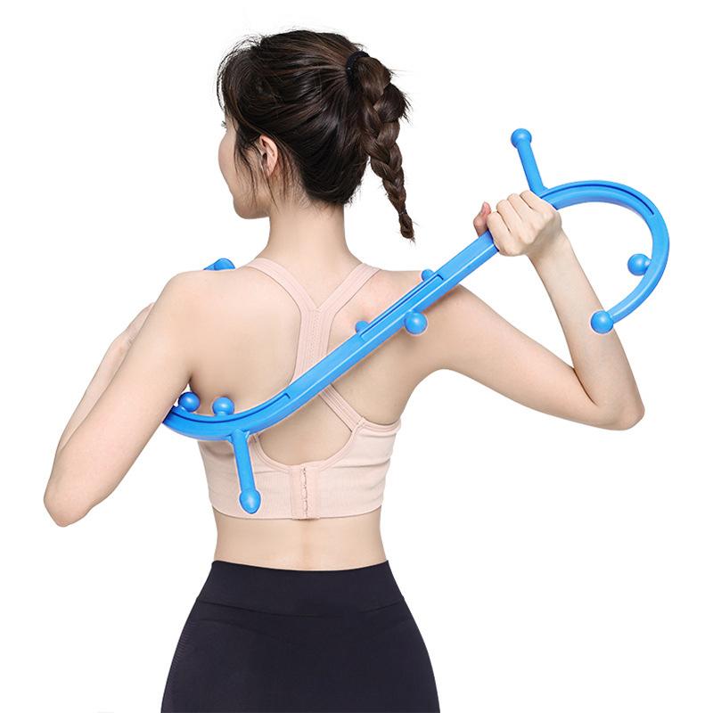 Back, Neck And Foot Massager For Trigger Point And Self Massage Hook Cane Therapy, Back Scratcher 1pcs