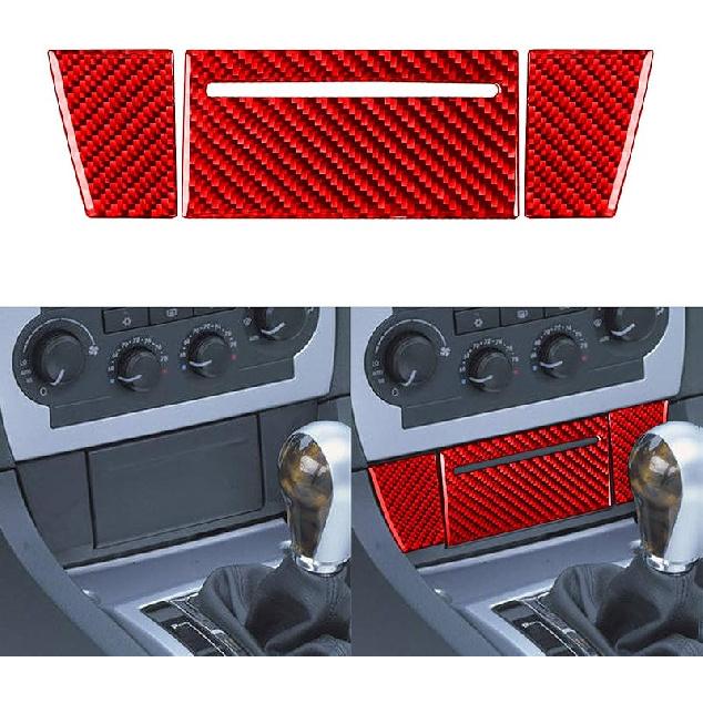 Real Premium Soft Carbon Fiber Interior Accessories Sticker Compatible with Chrysler 300 300C 2005 2006 2007 Car co 2006 Pilot Side Glove Box Storage