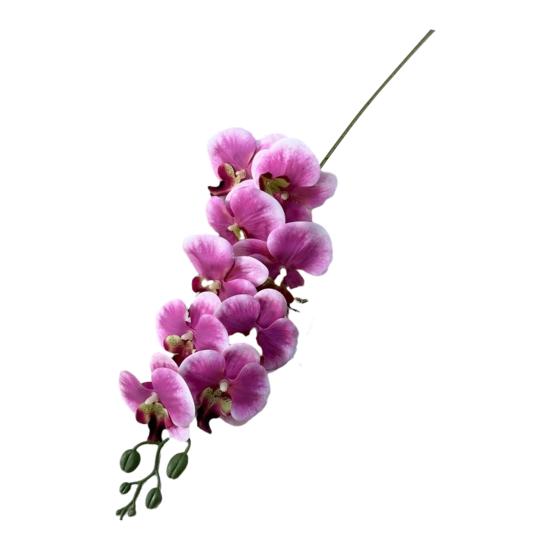 Faux Orchid Stems 39 Inch Artificial Phalaenopsis Flowers with 9 Heads Full Blooms for Valentine's Day Home Office Wedding Party Decor