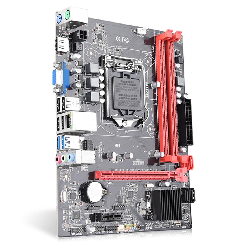 H81 Motherboard with M.2 NVME SSD, LGA 1150, Ddr3, Sata 3.0/usb 3.0/VGA/hdmi Connector