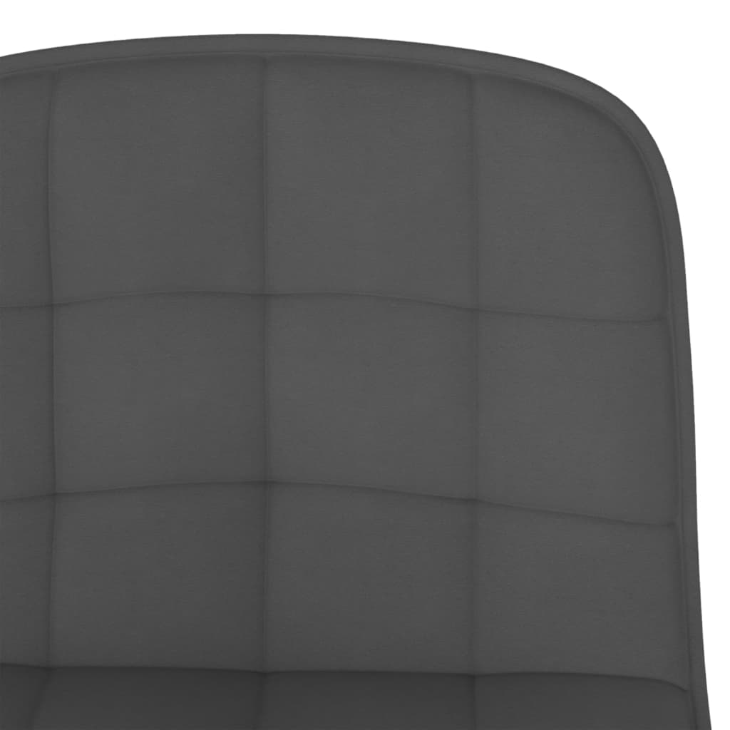 Bar Stool 2 Pcs Dark Grey Fabric