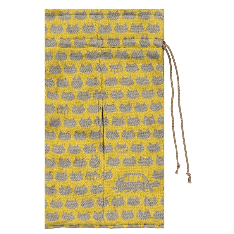 

Senko my neighbor totoro cat bus knit tissue case yellow Relaxing bag type 65733