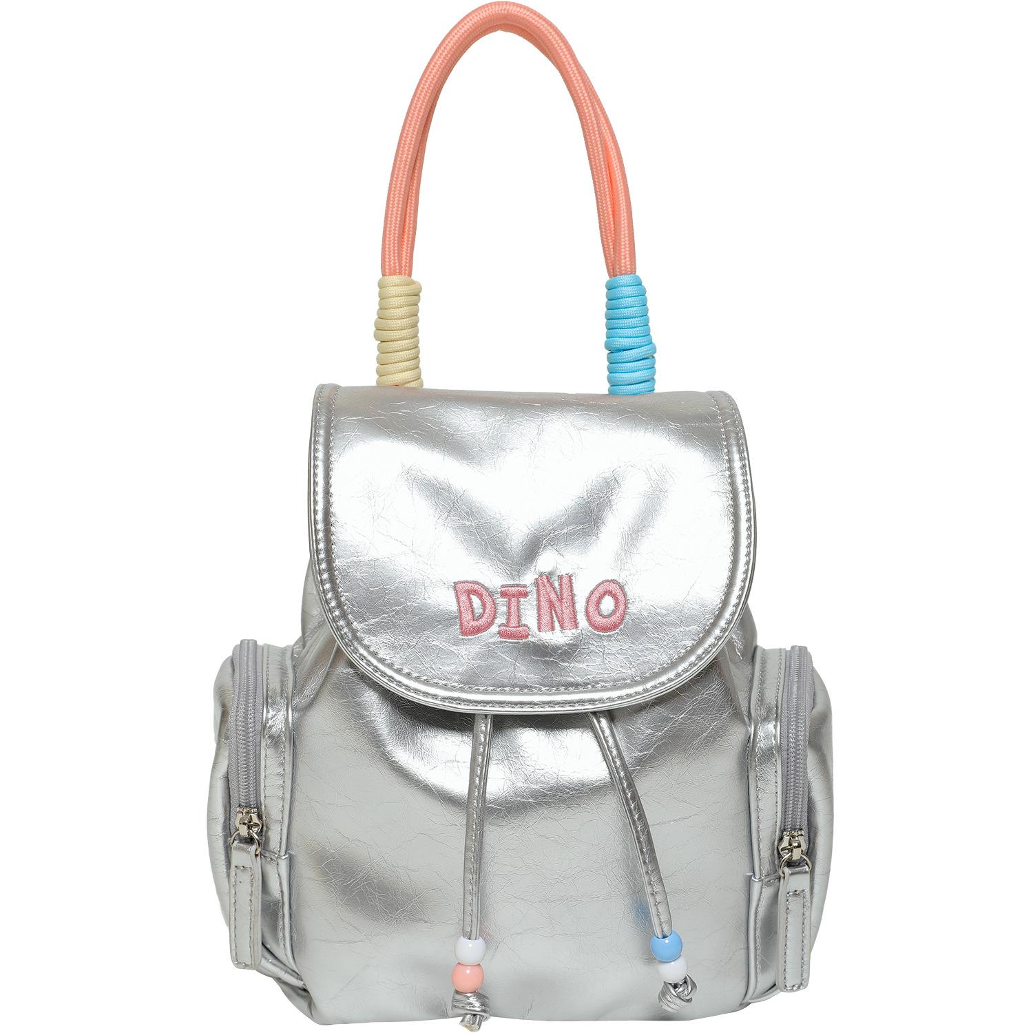 

Маленький рюкзак для студенток, путешествующих, Модный бренд, рюкзак для поездок на работу серебряный