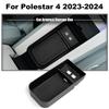 For Polestar 4 (2025-2025) Center Console Armrest Storage Car Black Tidy Tray Organizer, Accessories Box, A9G2