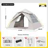 Portable Fully Automatic Quick-Open Camping Tent with Sun Protection and Rainproof Features