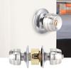 Household Stainless Steel Door Locks Short Tongue Spherical Door Lock for Bedroom Bathroom Use
