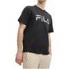 Fila T-shirt Décontracté Mode Imprimé Logo Lettre Confortable Col Rond Manches Courtes Homme Hauts Noir F11M418103F-BK