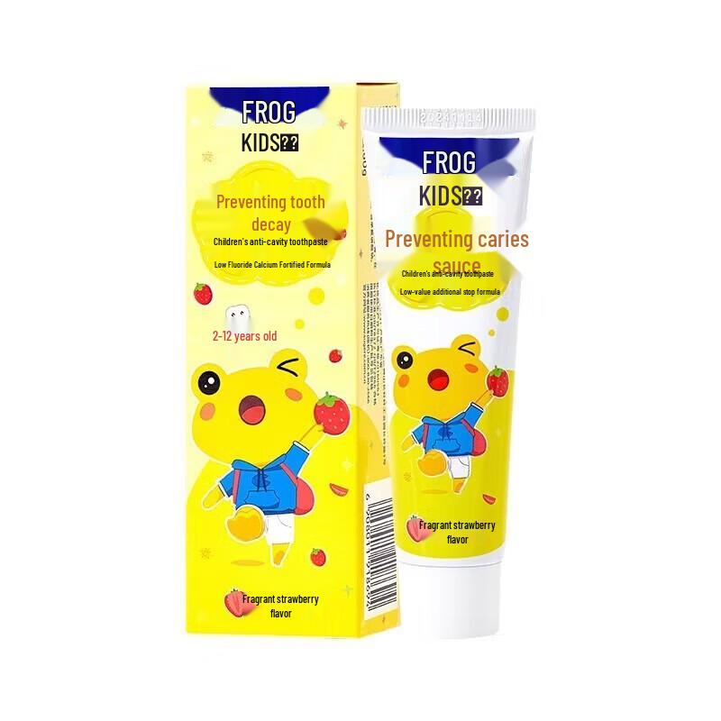 Qingwa Nailong Kids' Anti-Cavity Strawberry Toothpaste 6-12 Years (3-Pack)