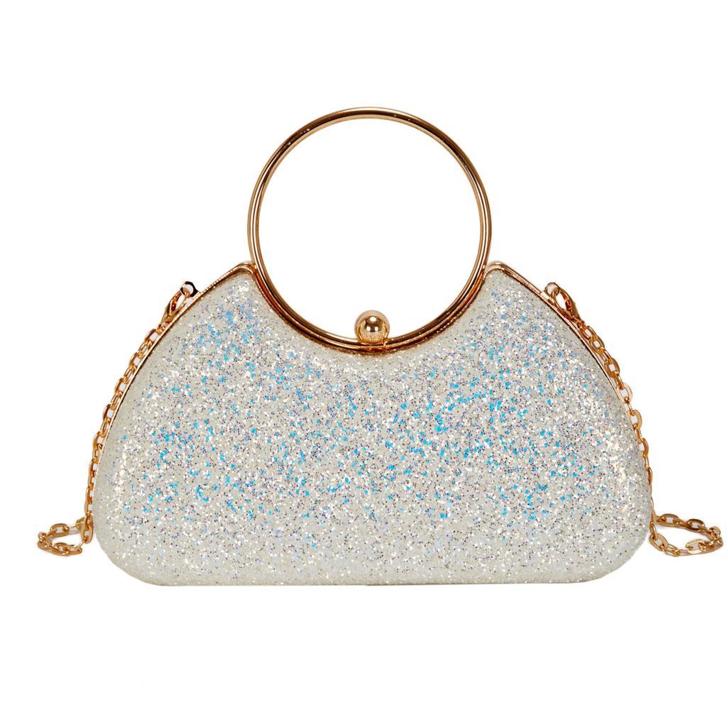 Bags European and American dinner bags new small fragrant wind bright star women's shoulder portable messenger chain box bag