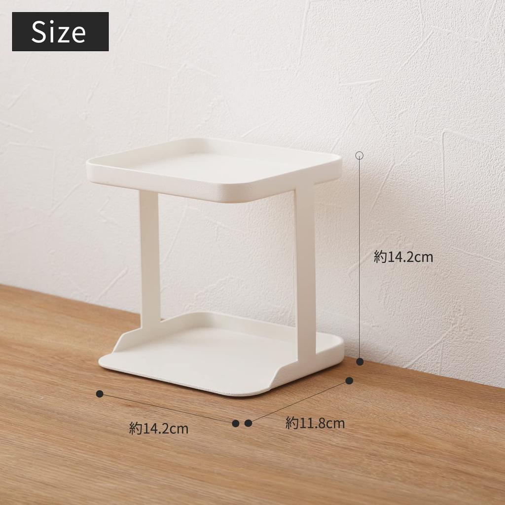 Marna Spice Rack Spice Seasoning Shelf Seasoning Seasoning Holder Lock K749BK 2-Tier (Slim/Black) - Rack, (Kitchen Storage), (Good Container)